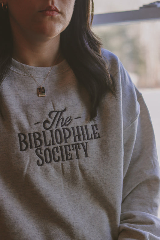 The Bibliophile Society Embroidered Crewneck
