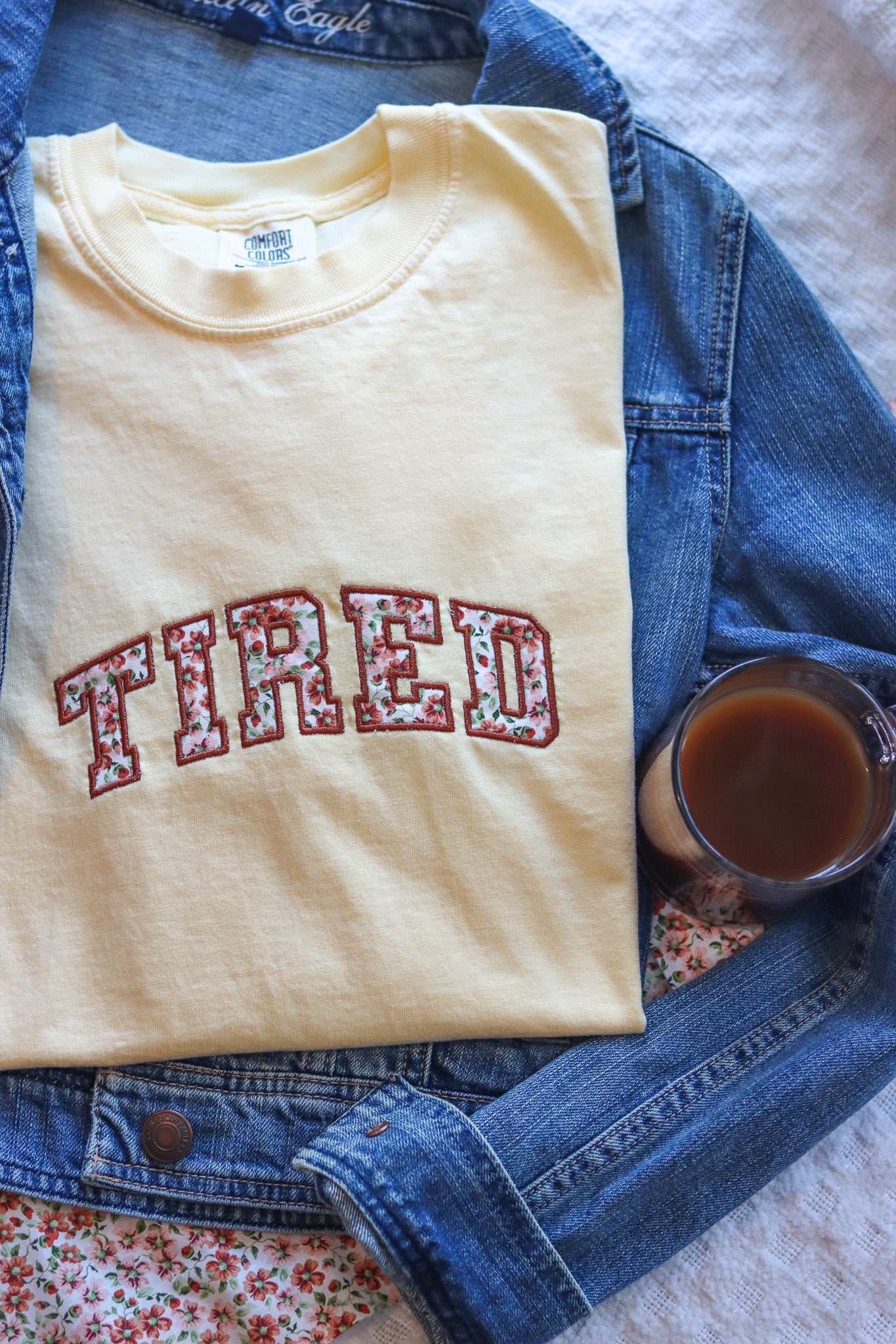 Tired Applique Tshirt