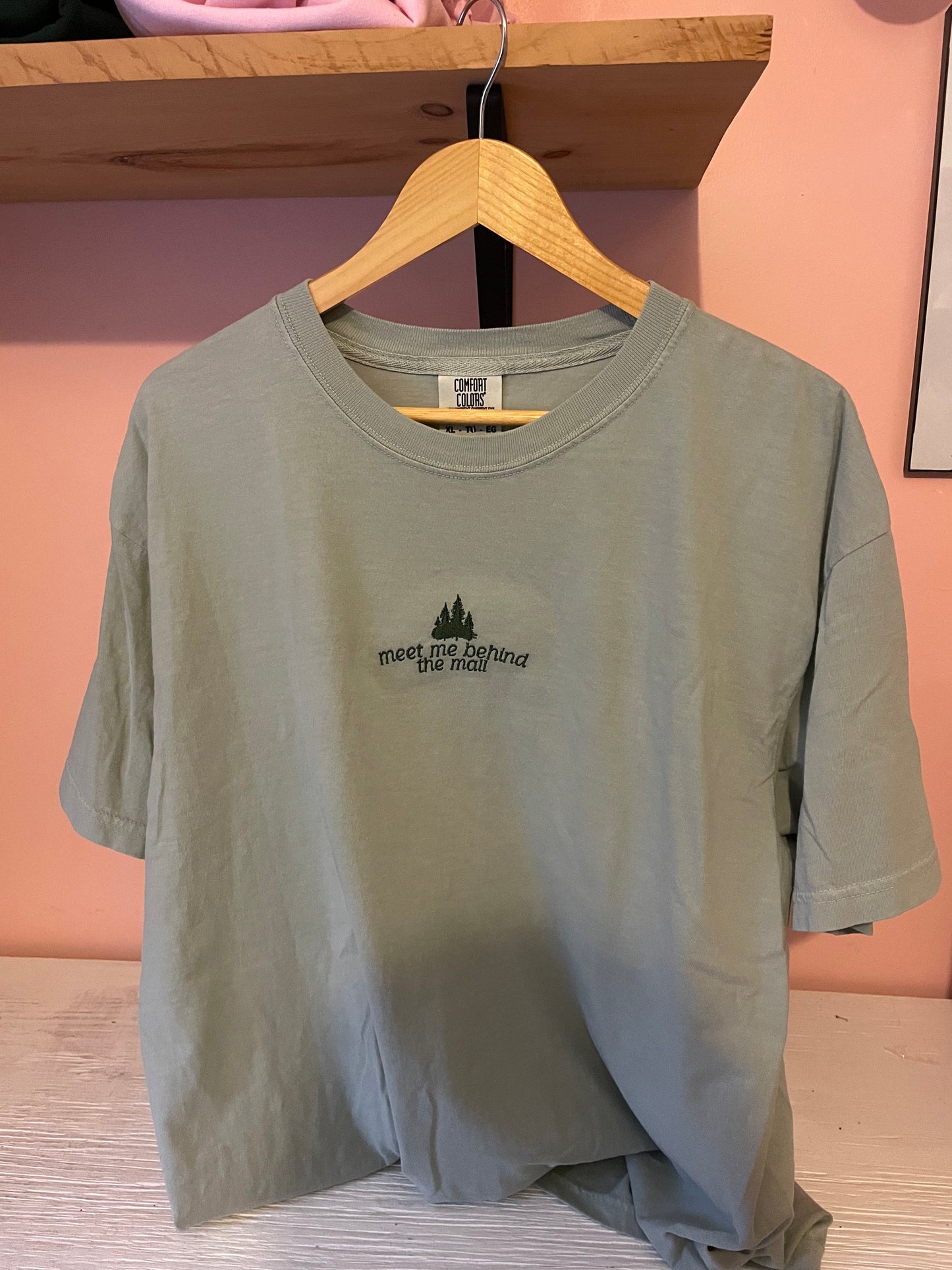 Meet Me Behind The Mall Embroidered Shirt