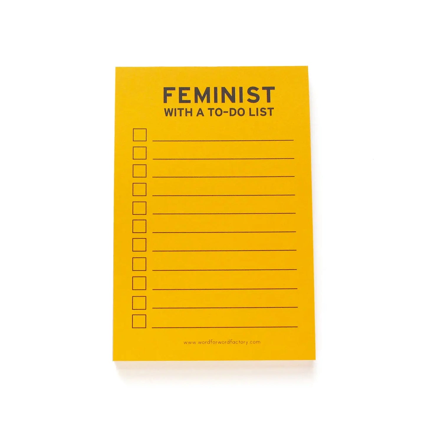 Feminist With A To Do List 4x6 Notepad