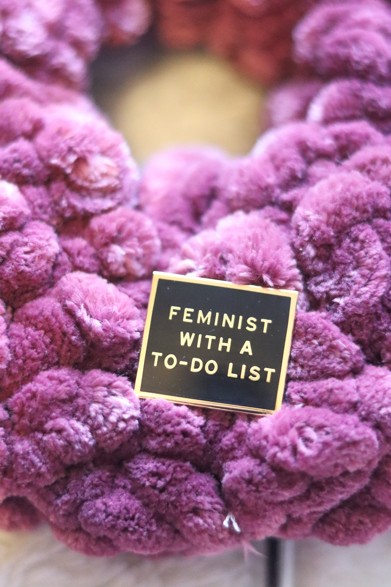 Feminist With A To Do List Enamel Pin