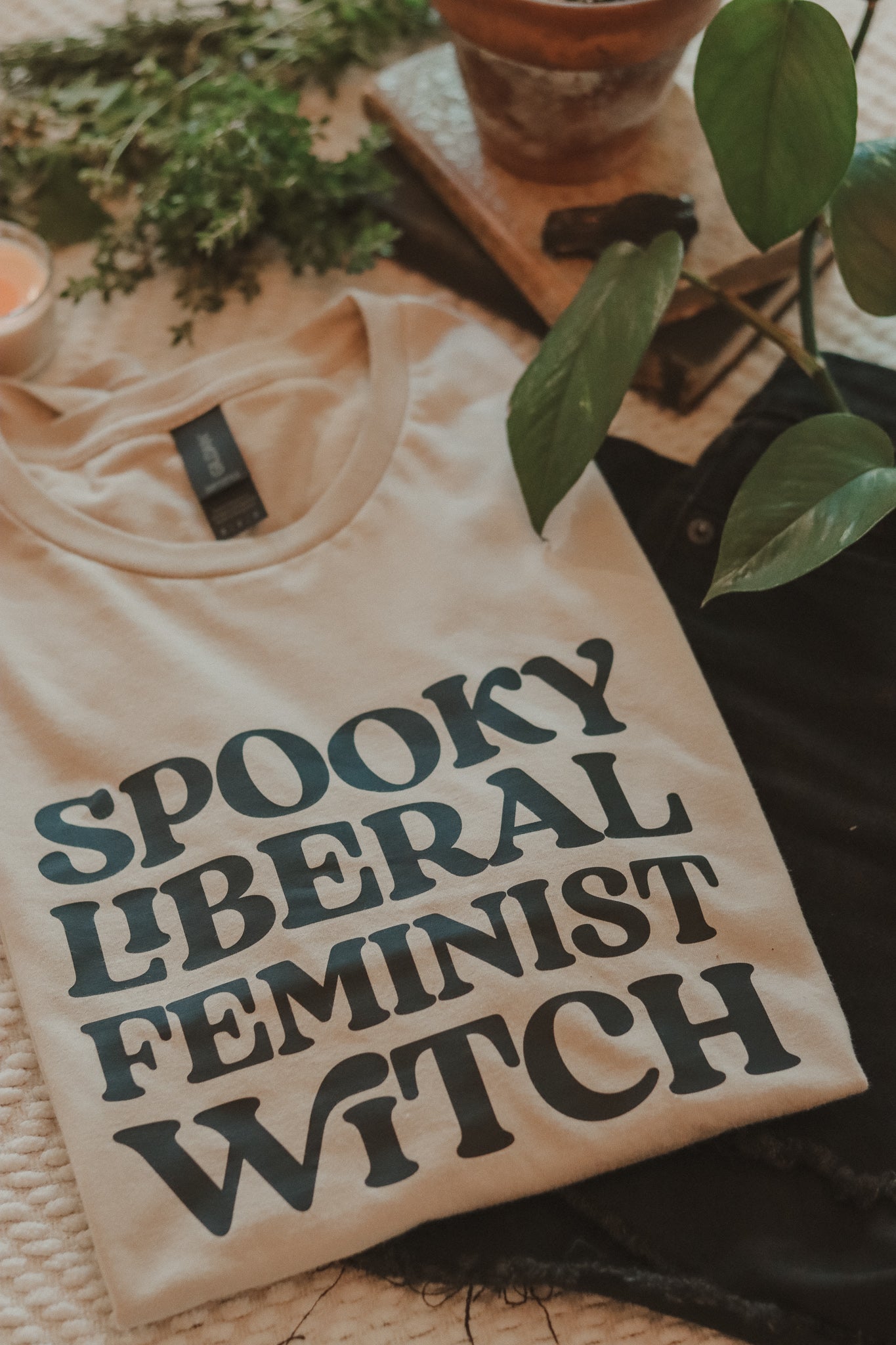 Spooky Liberal Feminist Witch Shirt