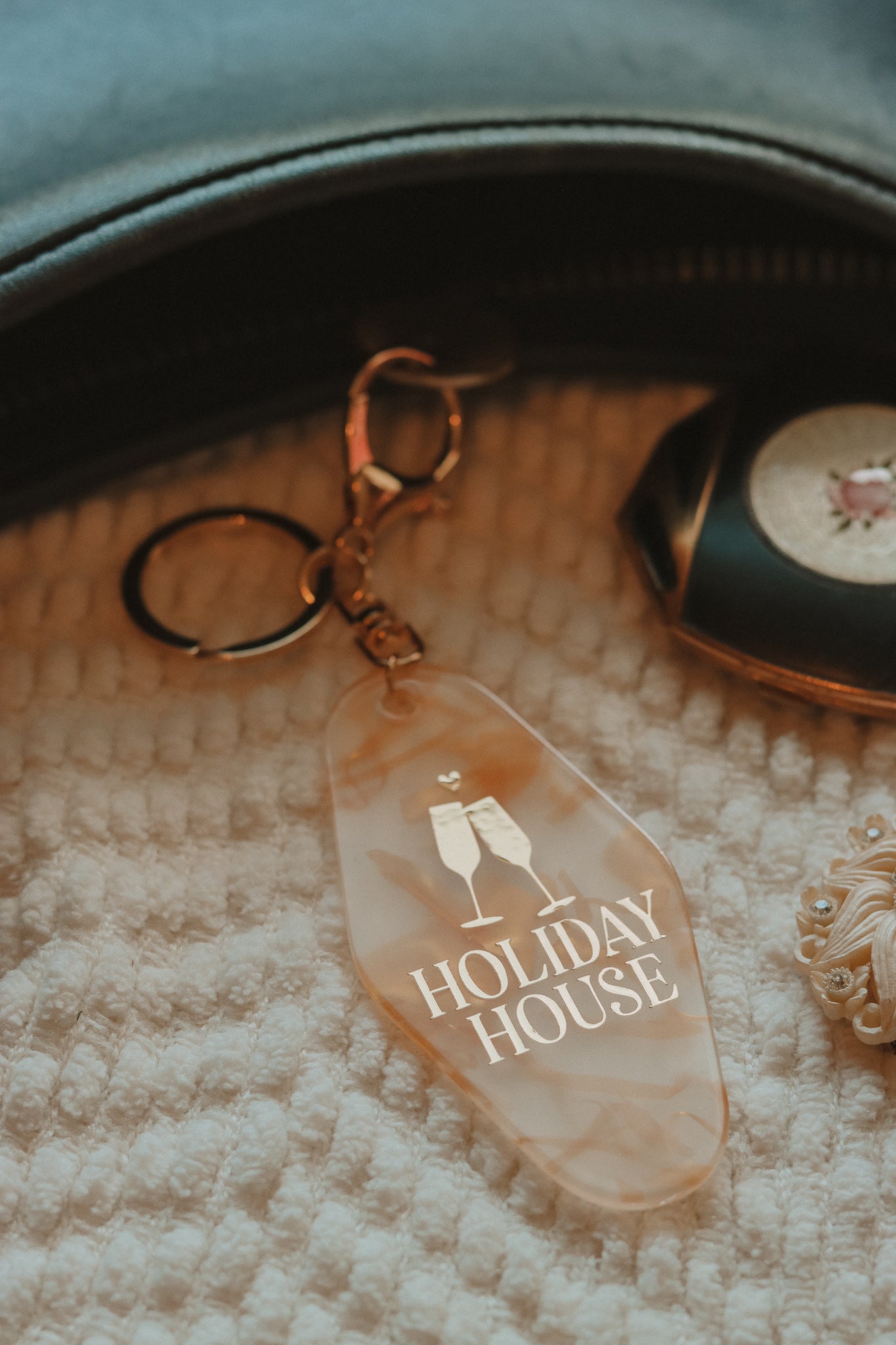 Holiday House Keychain