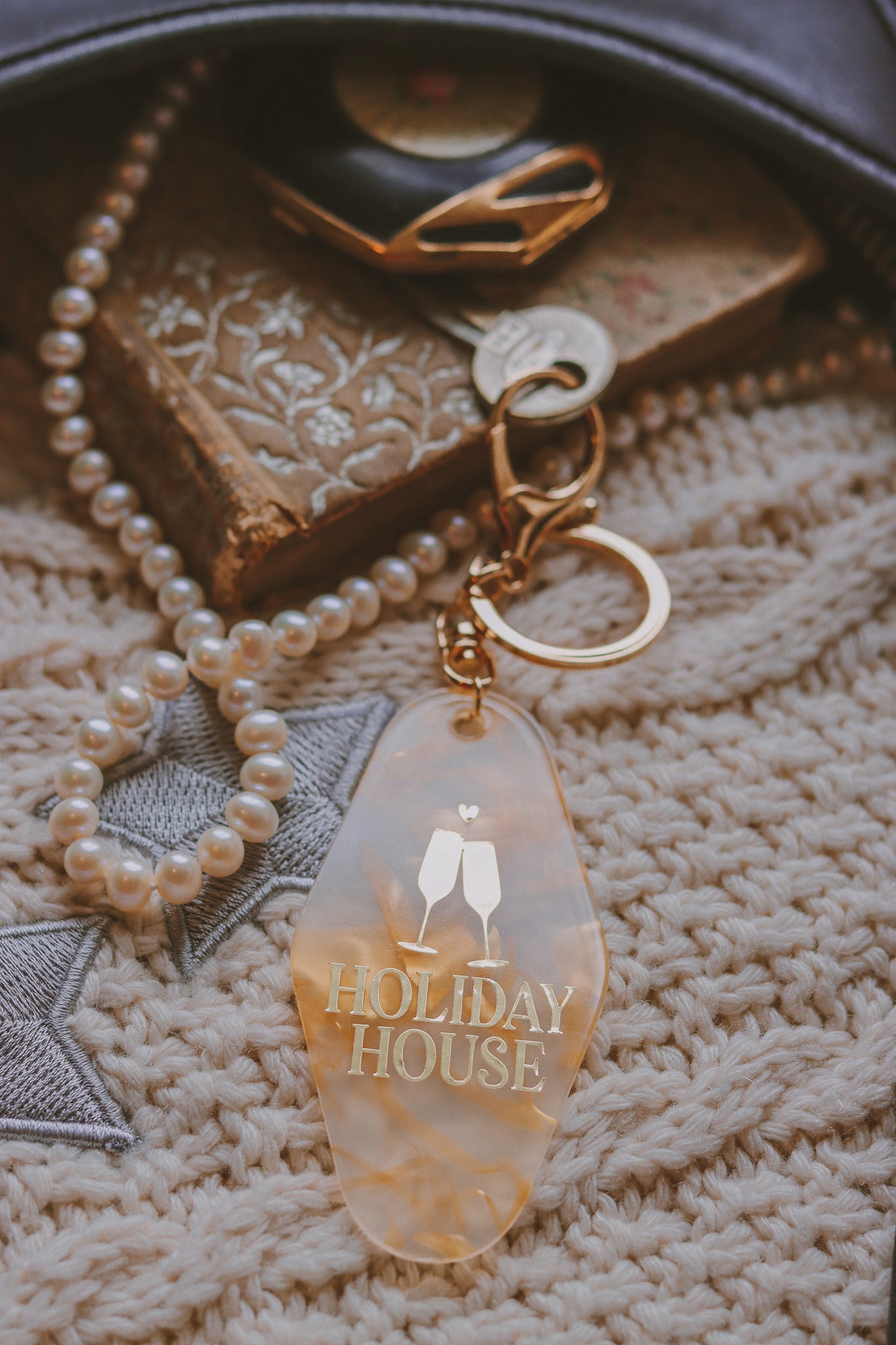 Holiday House Keychain