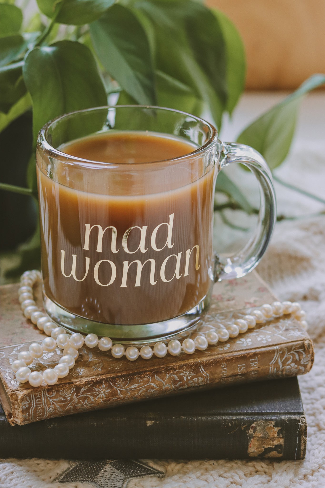 Mad Woman Glass Coffee Mug