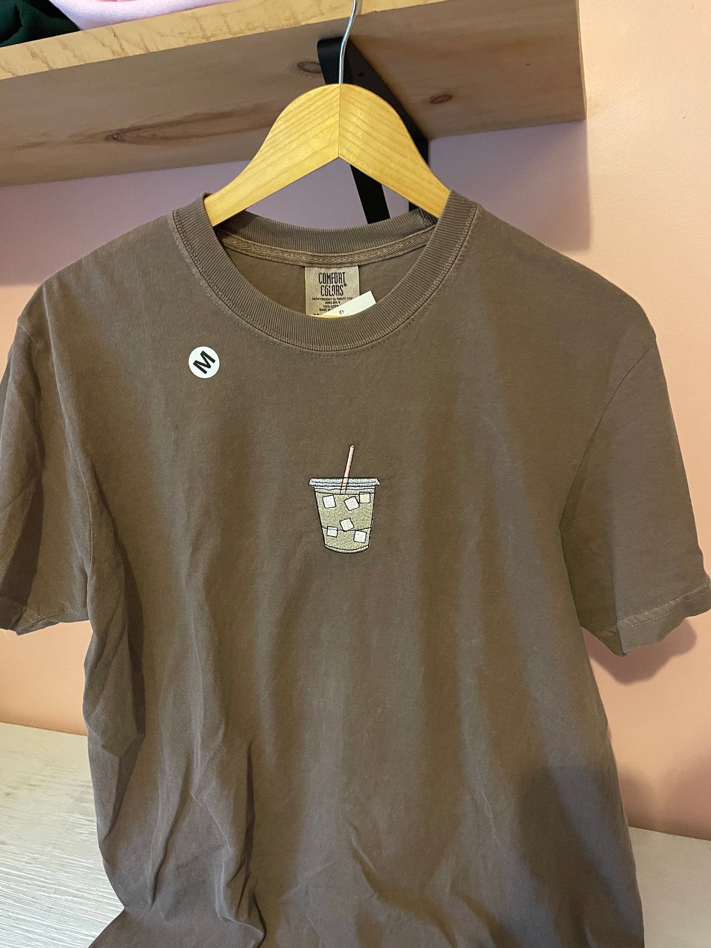 Iced Coffee Embroidered Tshirt