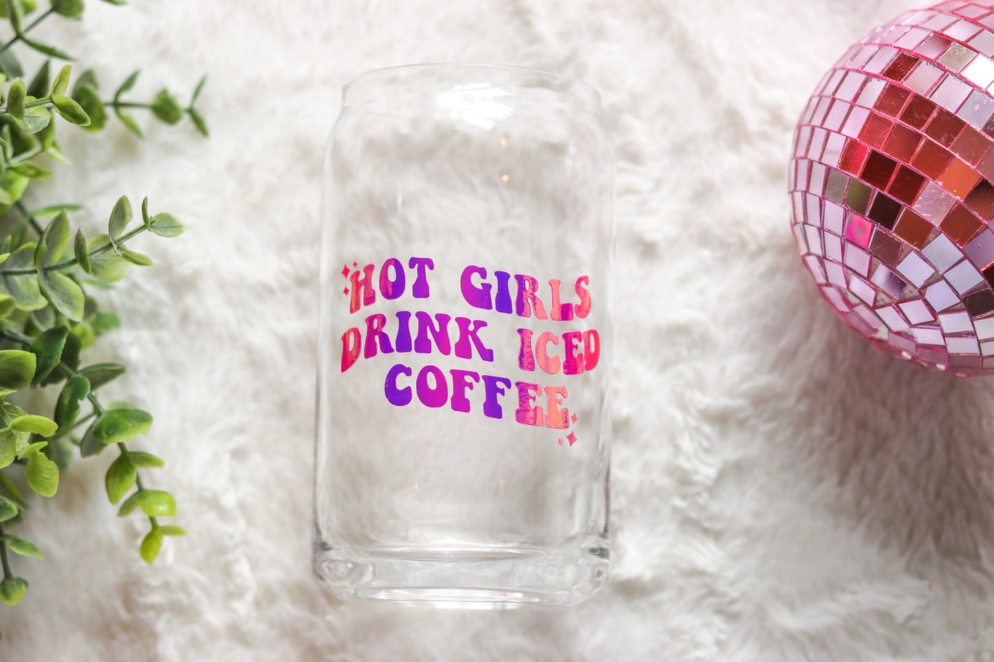 Hot Girls Drink Iced Coffee Cup