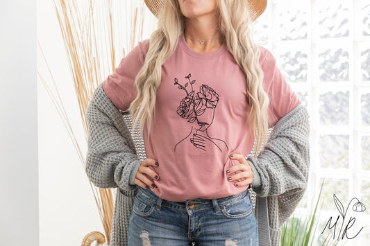 Boho Floral Woman Shirt