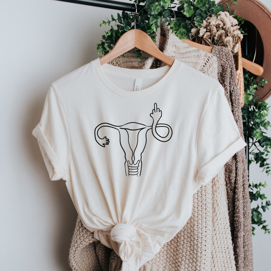 Middle Finger Uterus Shirt