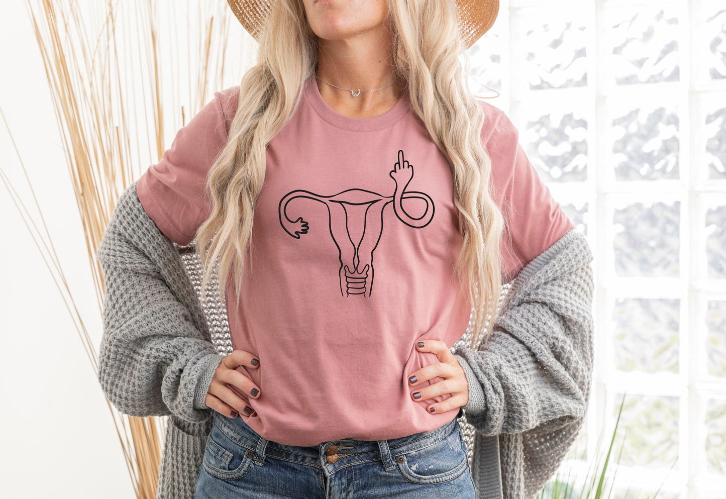 Middle Finger Uterus Shirt