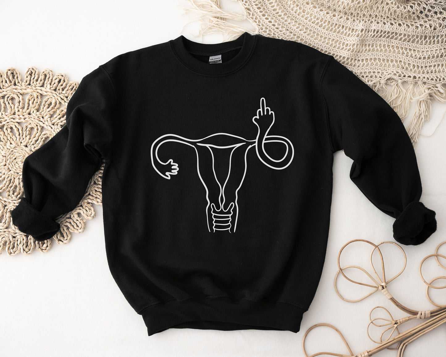 Middle Finger Uterus Shirt